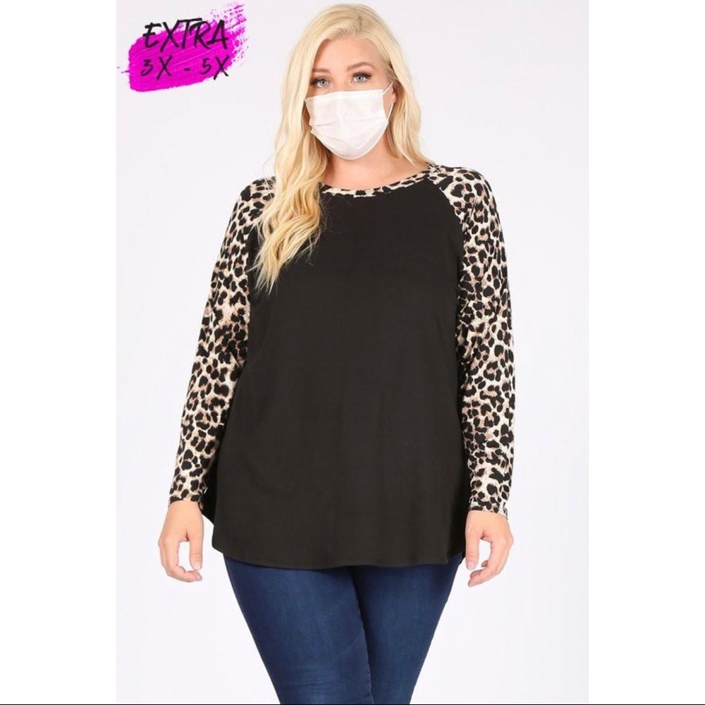 🌀🐆 EXTRA PLUS+ LEOPARD PRINT TOP 🐆